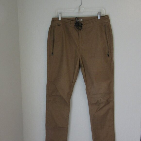 ROARK Tan Adventure Drawstring & Zip Closure Pockets 30 Pants - Picture 1 of 3